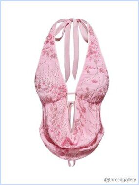 Y2K Sequin Cheetah Halter Top Backless Club Rave